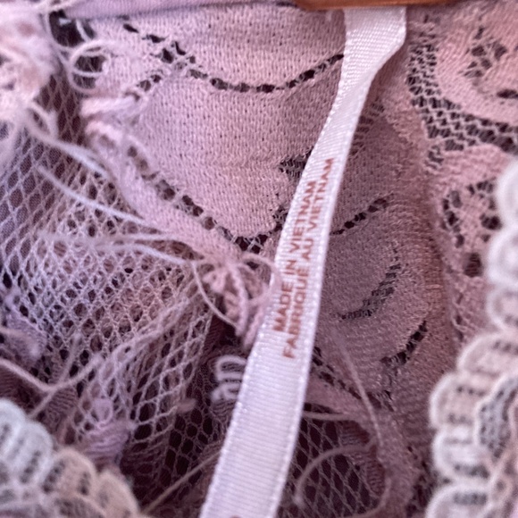 Free People Verushka Lace Mini Dress in Blush Sz 6 - Picture 5 of 6